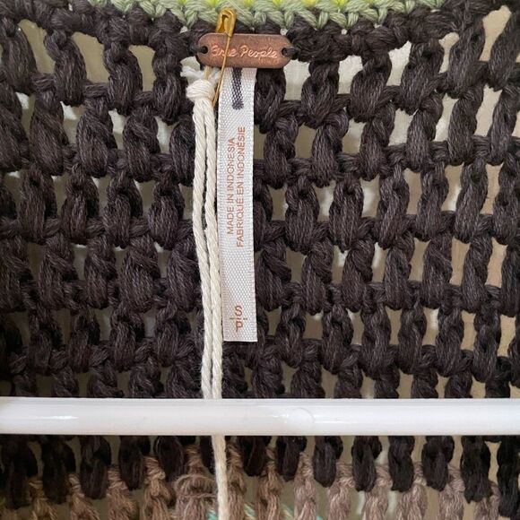 Free People Desert Rose Crochet Vest in Canyon Combo - Picture 4 of 7